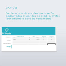Load image into Gallery viewer, Planilha de Controle de Cartão de Crédito em Excel