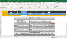 Load image into Gallery viewer, Planilha de Cálculo para Fretes Fracionados Por KM Rodado em Excel 5.0